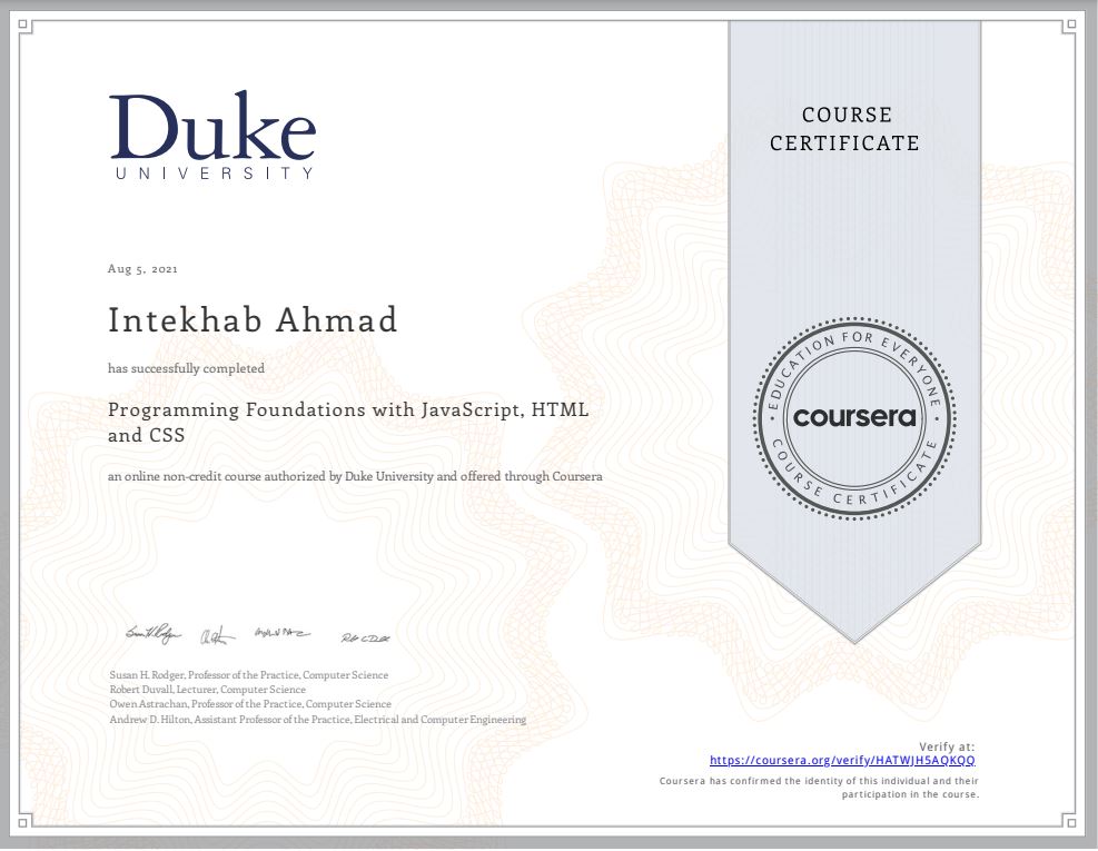 Programming Foundations